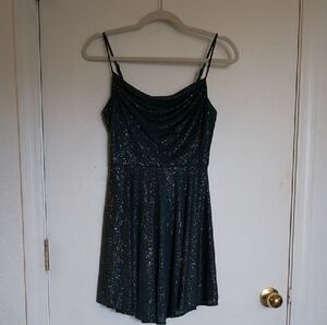 Sparkly Green Mini Dress